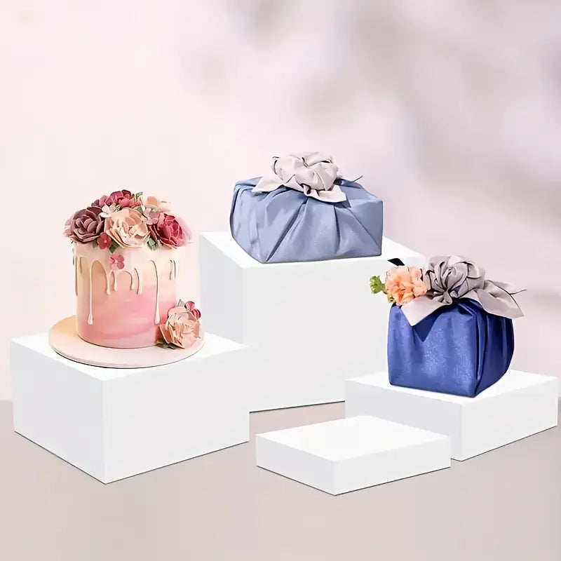 4pcs White Acrylic Display Stands