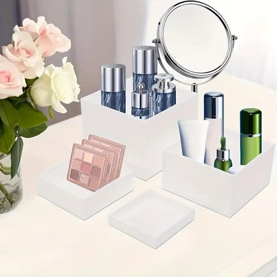 4pcs White Acrylic Display Stands