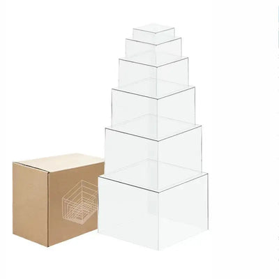 Transparent Acrylic Boxes for Display Stands