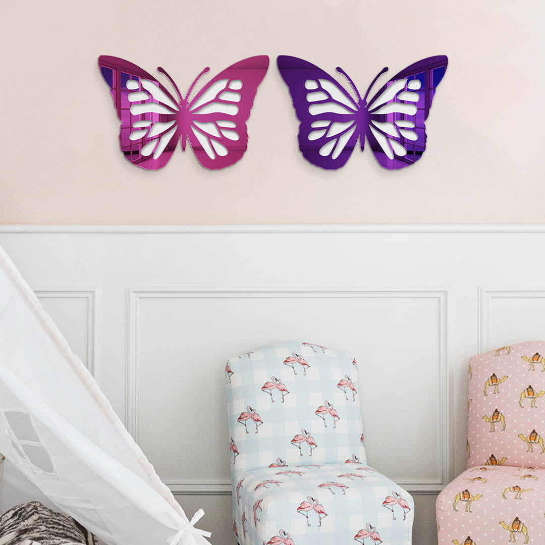 Butterfly Mirror Wall Art