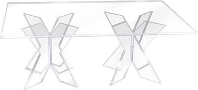 Acrylic Display Stand - Buffet Serving Tray Riser - Cupcakes, Pastries, Appetizers (Rectangle)