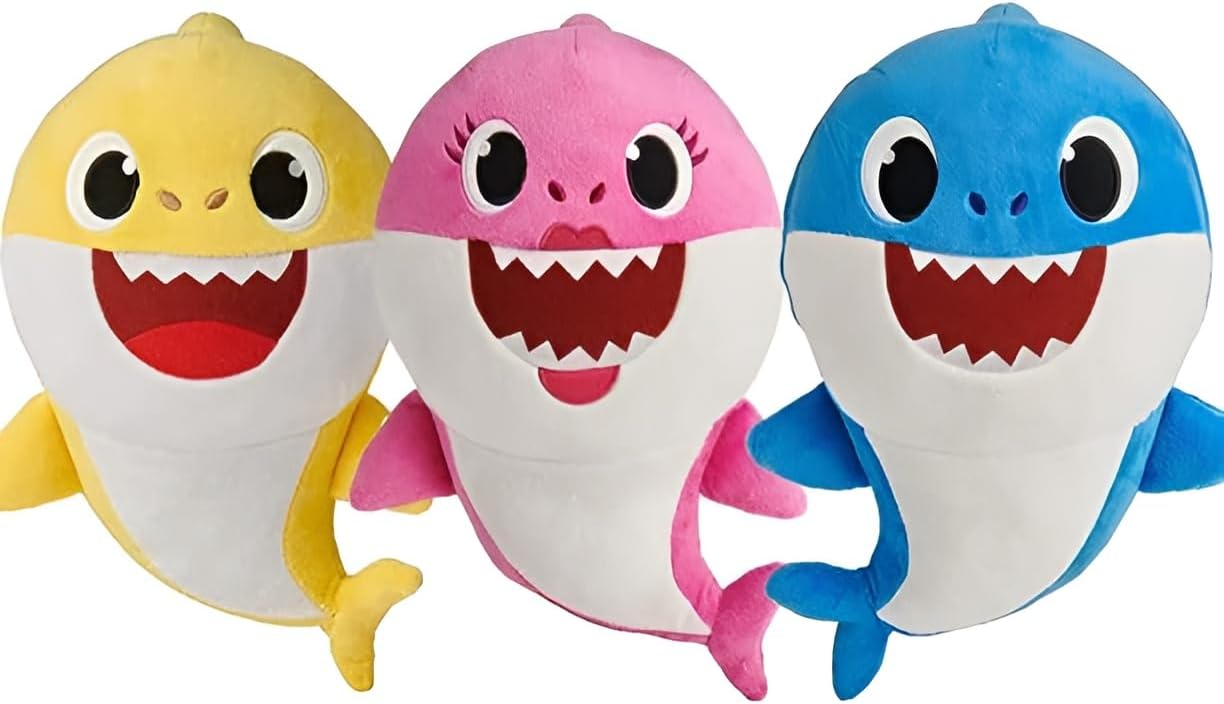 Premium Soft Baby Shark Plush Toy with Sound and Light – Singing Plush Toy – Stuffed Animal Soft Shark Toys for Baby Toddlers Kids