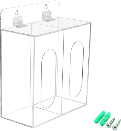 Acrylic Glove Dispenser Box Holder with Lid