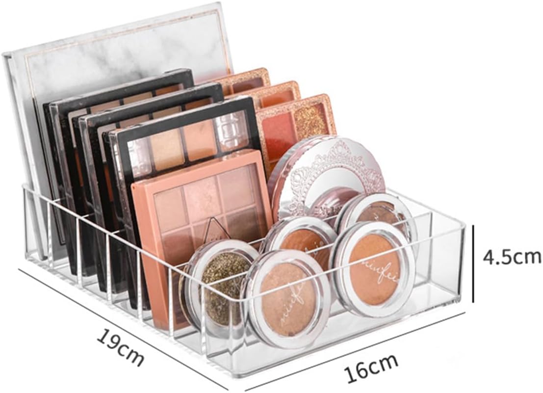 Acrylic Makeup Organizer Cosmetic Storage Display Boxes 7-Compartment
