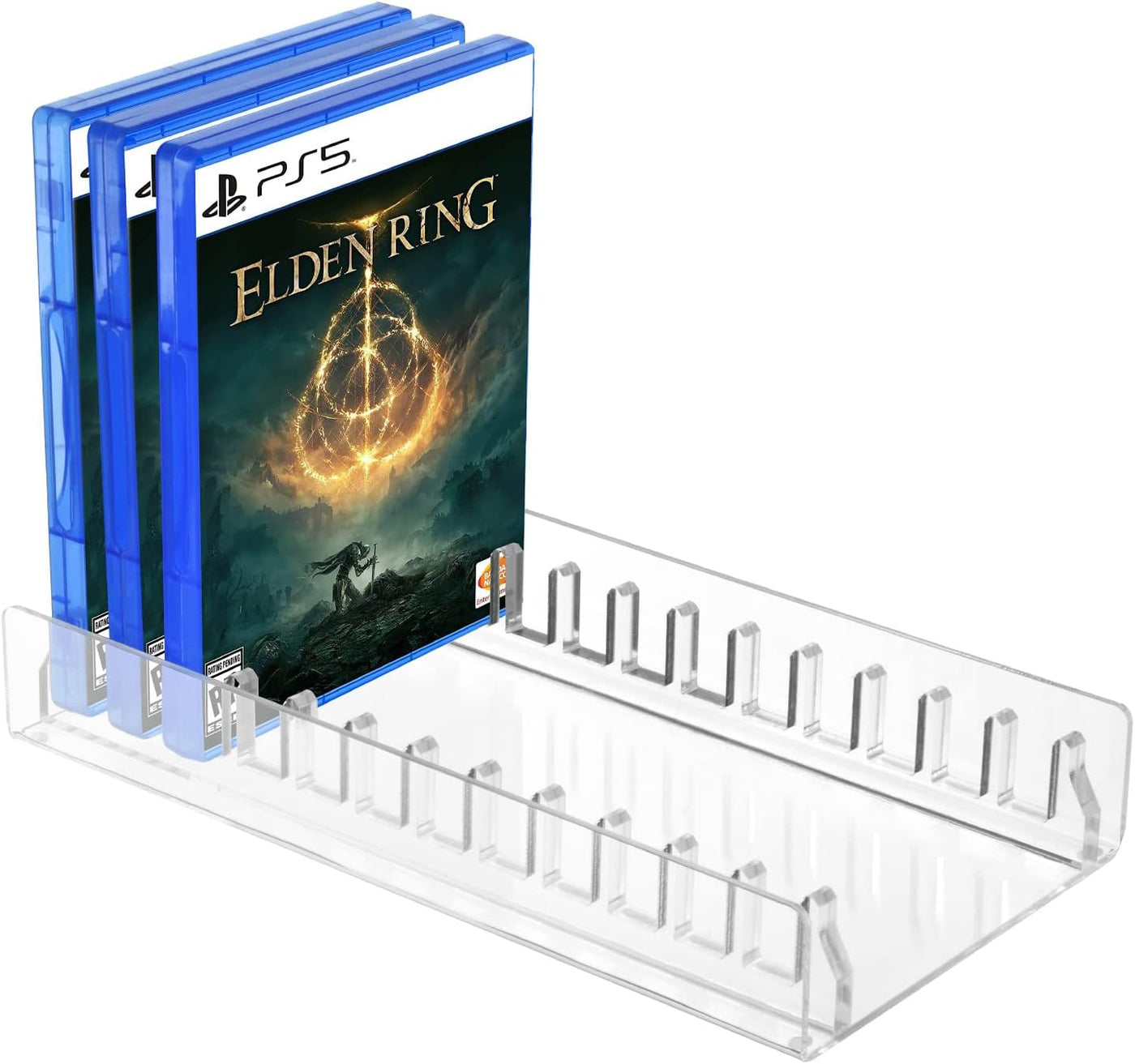 Acrylic Video Game Storage Organizer Stand for PS5, PS4, PS3