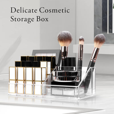 Makeup Organizer Lipsticks Organizer, Acrylic Cosmetic Storage with 16 Slots