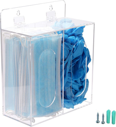Acrylic Glove Dispenser Box Holder with Lid