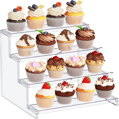 4 Tier Clear Display Stand
