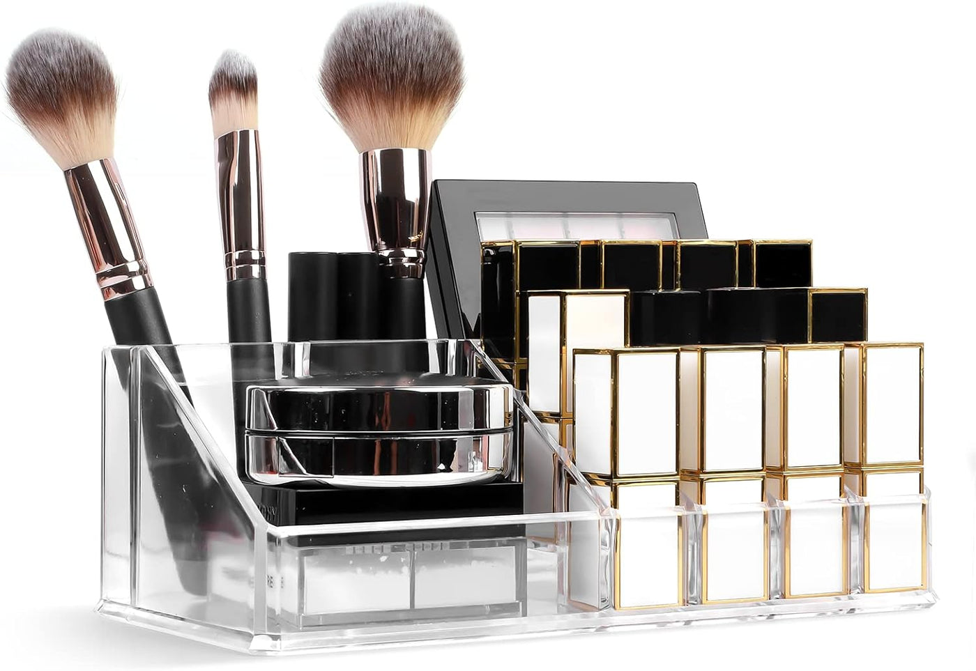 Makeup Organizer Lipsticks Organizer, Acrylic Cosmetic Storage with 16 Slots