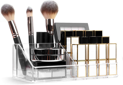 Makeup Organizer Lipsticks Organizer, Acrylic Cosmetic Storage with 16 Slots