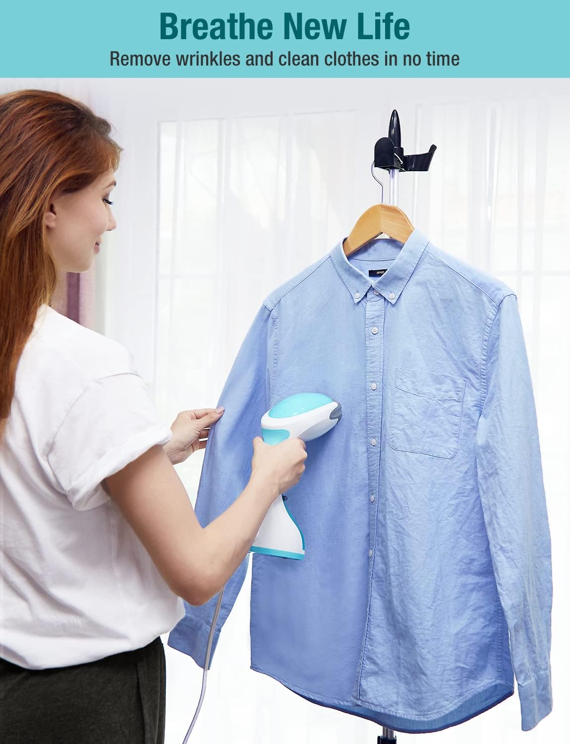 Handheld Garment Steamer with Removable Water Tank (1200W,260ml Tank)