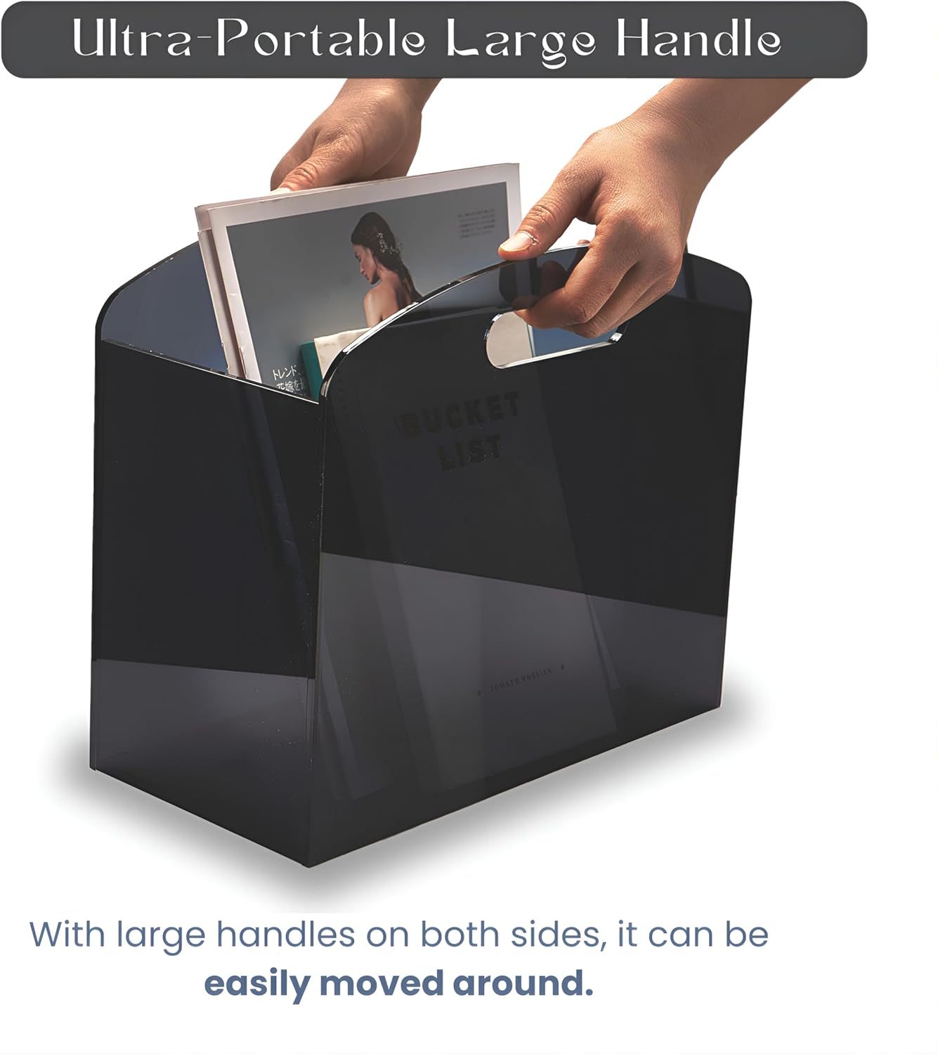 Modern Acrylic Magazine Holder, Newspaper Holder