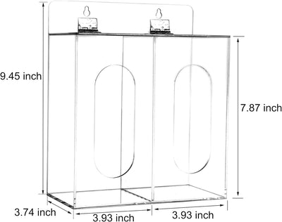 Acrylic Glove Dispenser Box Holder with Lid
