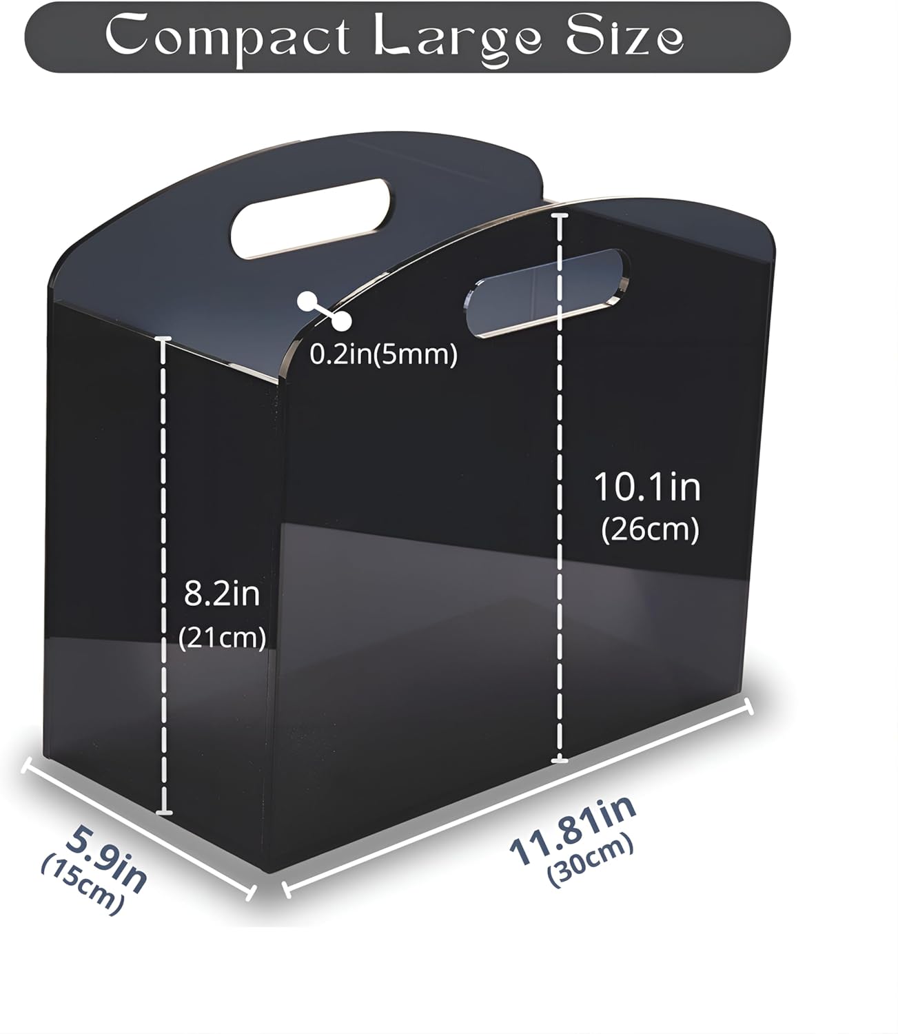 Modern Acrylic Magazine Holder, Newspaper Holder