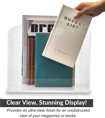 Magazine Rack - Clear Acrylic Magazine Holder
