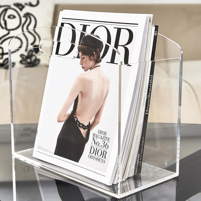 Magazine Rack - Clear Acrylic Magazine Holder