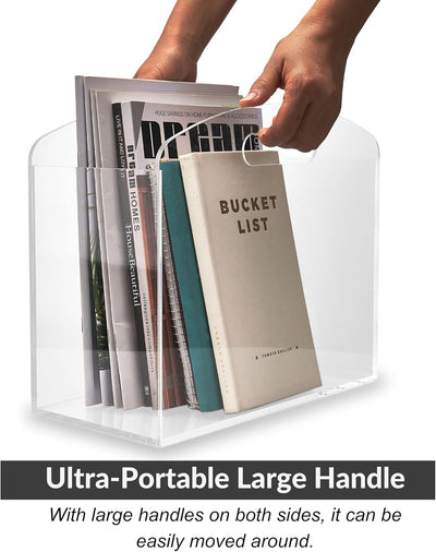 Magazine Rack - Clear Acrylic Magazine Holder