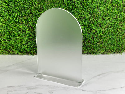 Frosted Acrylic Arch Table Sign with Stand for Wedding