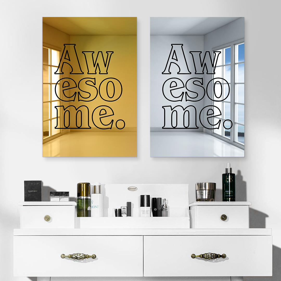 Awesome Acrylic Mirror Wall Art