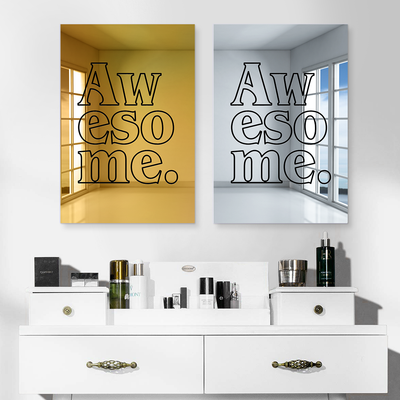 Awesome Acrylic Mirror Wall Art