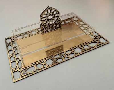Ramadan Serving Tray | Wooden Acrylic