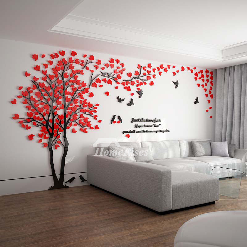 Wall Decals For Home Tree/Letter Acrylic Decorative Self Adhesive Best