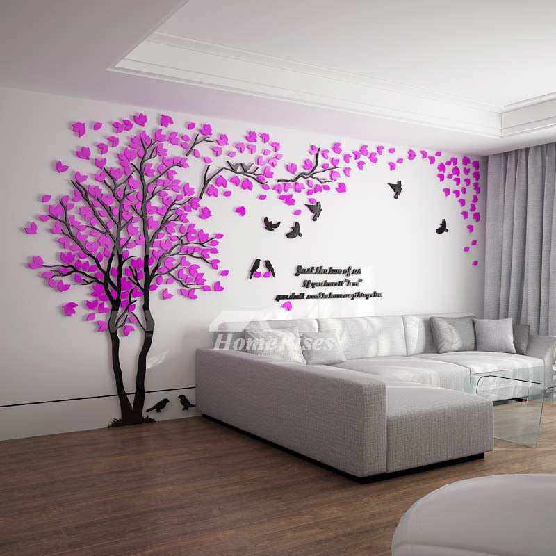 Wall Decals For Home Tree/Letter Acrylic Decorative Self Adhesive Best