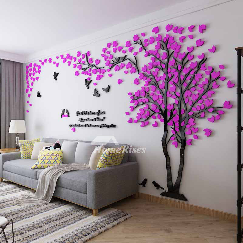 Wall Decals For Home Tree/Letter Acrylic Decorative Self Adhesive Best