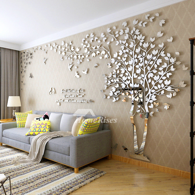 Wall Decals For Living Room Tree Acrylic Home Personalised Mirror