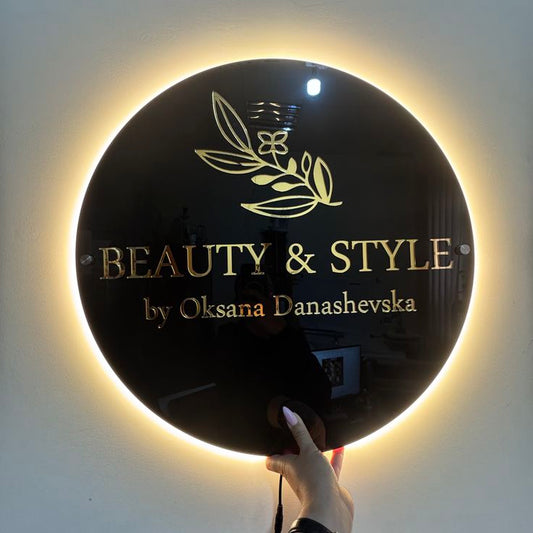 Custom Acrylic Business Logo Sign, Custom Light up Sign