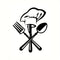 Chef Hat & Utensils Decal - Kitchen & Dinning Wall Decor