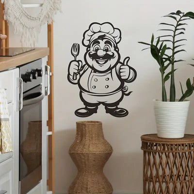 Chef With Fork - Kitchen & Dinning Wall Decor