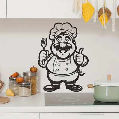 Chef With Fork - Kitchen & Dinning Wall Decor