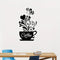 Coffee Cup With Beautiful Hearts - Kitchen Wall Decal - Best For Gifting