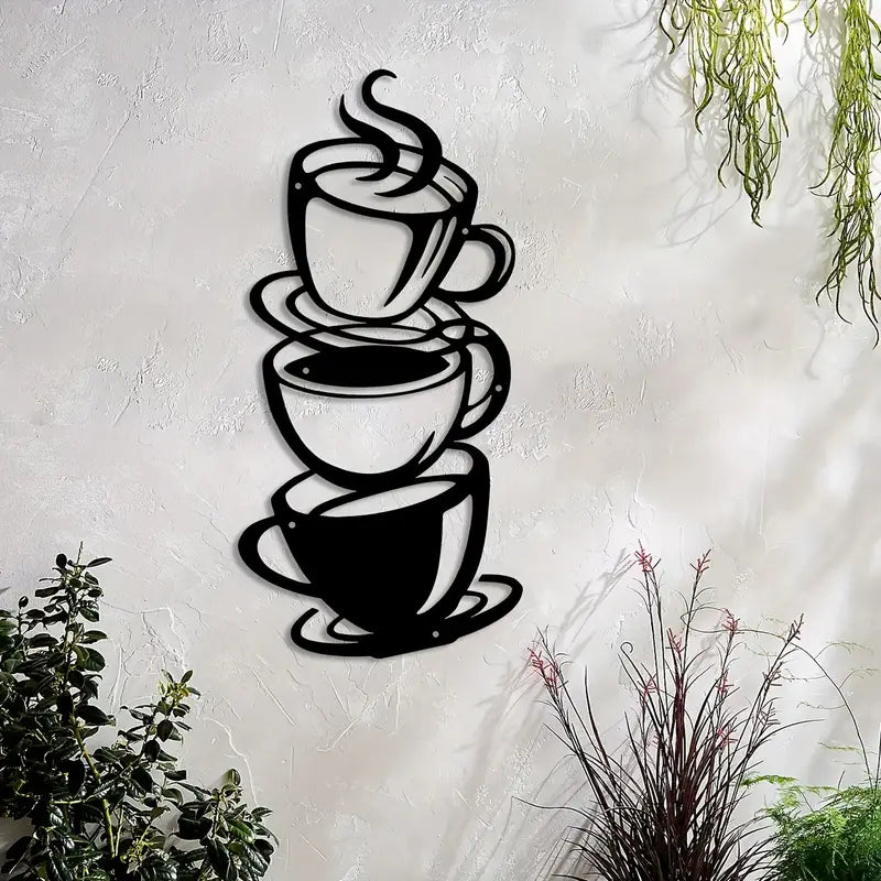 Coffee & Tea Cups - Kitchen's Wall Decal - Best For Gifting