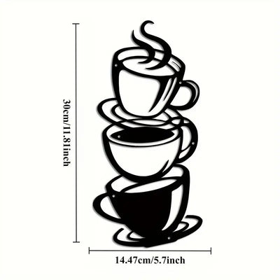 Coffee & Tea Cups - Kitchen's Wall Decal - Best For Gifting