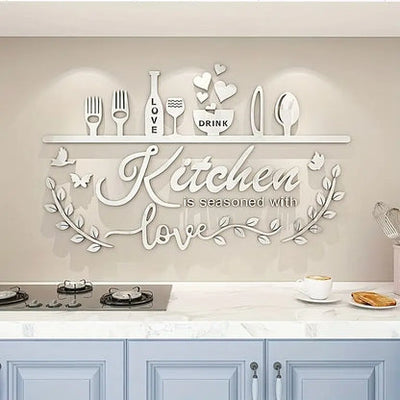 Kitchen is Seasoned with Love - Kitchen Wall Decor