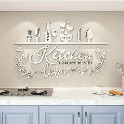 Kitchen is Seasoned with Love - Kitchen Wall Decor