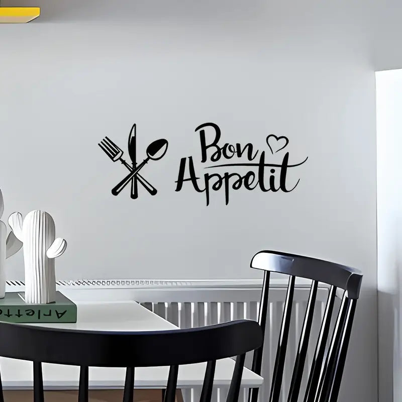 Fork, Knife & Spoon - Beautiful Kitchen Wall Decal - Best For Home & Restaurant