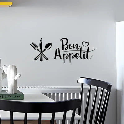 Fork, Knife & Spoon - Beautiful Kitchen Wall Decal - Best For Home & Restaurant