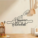 Happiness is Kitchen made - Acrylic Kitchen Wall Decal - Best For Home & Restaurant