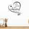 Heart Shape kitchen Wall Decal - Best For Kitchen & Restaurant Decoration