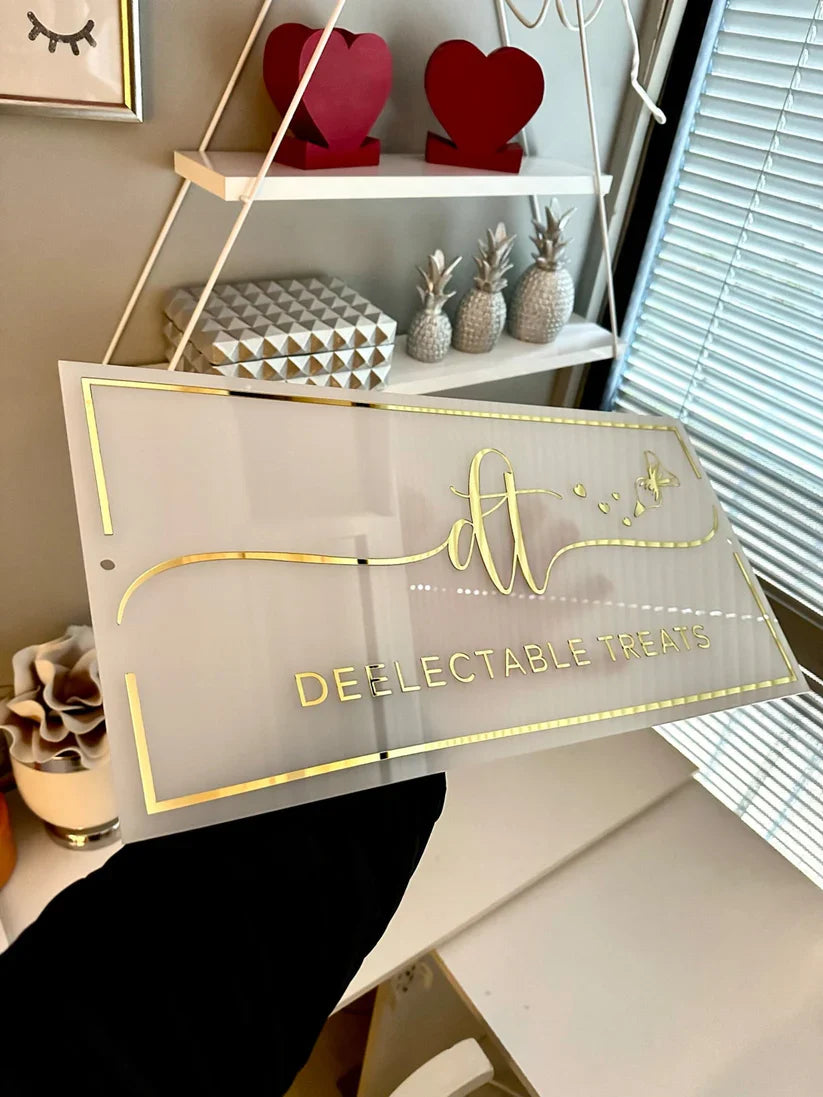 Custom Acrylic Business Logo Sign, Custom Light up Sign
