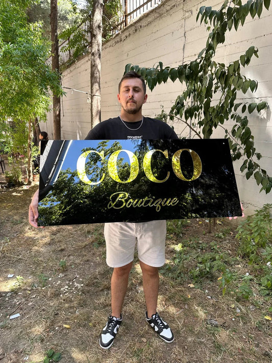 Custom Acrylic Business Logo Sign, Custom Light up Sign
