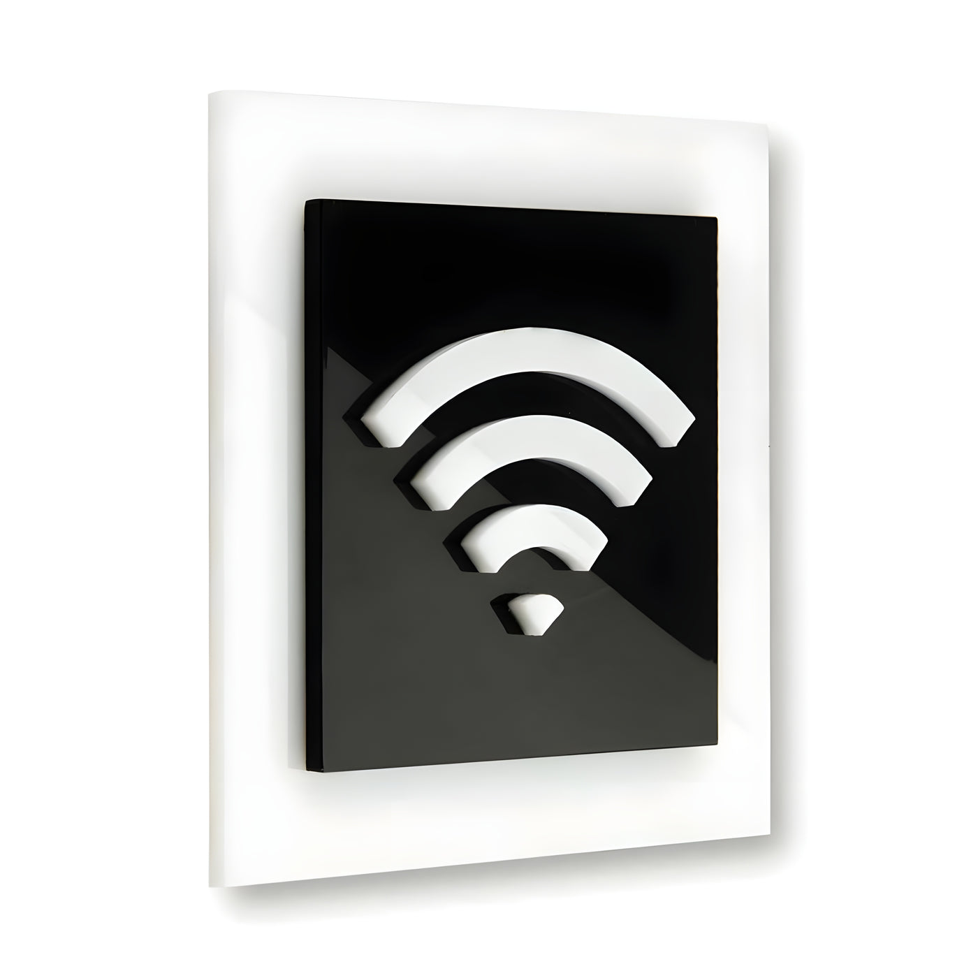 Acrylic Wi-Fi Sign for Waiting Room - Quite Luxury Design for Offices Commercial and Residential