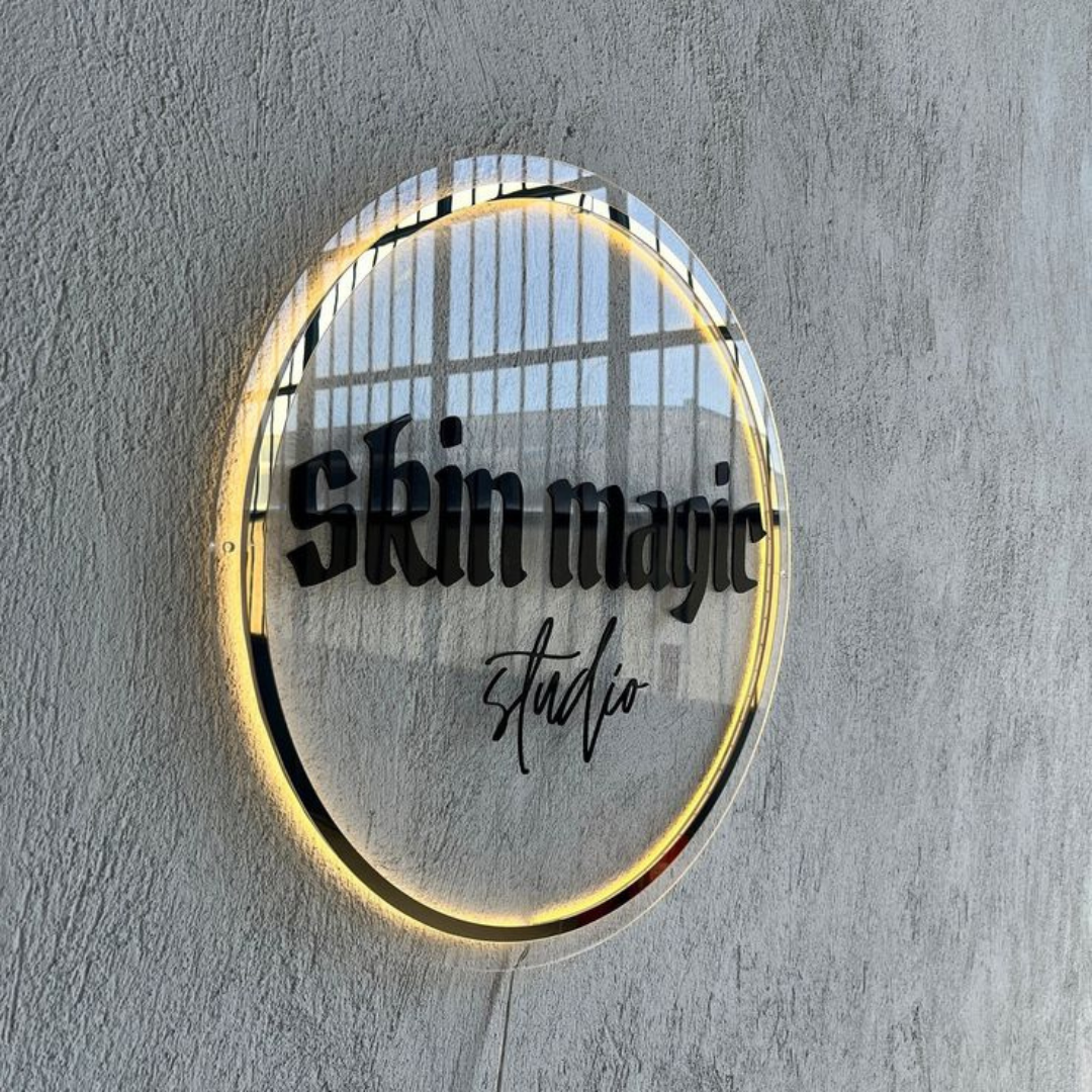 Custom Acrylic Business Logo Sign, Custom Light up Sign