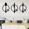 Spoon, Knife and Fork With heart - Beautiful Kitchen Wall Decal - Best For Gifting