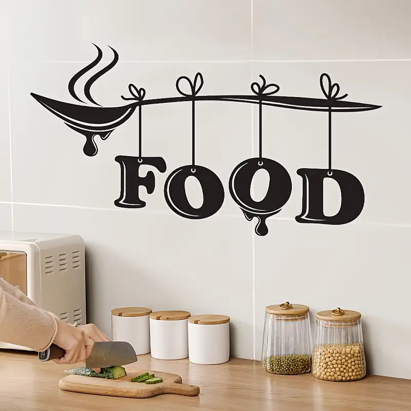 Spoon With Food - Beautiful Kitchen Wall Decal - Best For Home & Restaurant